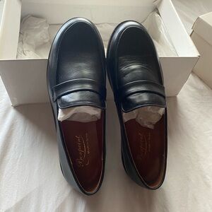 Bonpoint black leather loafers size 36